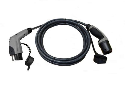 Bild von Premium Ladekabel für Elektroauto, Typ 1 auf Typ 2, 32 Ampere (bis 7.4kW)