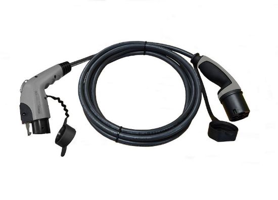 Bild von Premium Ladekabel für Elektroauto, Typ 1 auf Typ 2, 32 Ampere (bis 7.4kW)