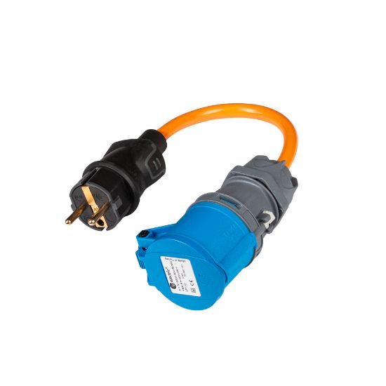 Adapter Schuko Stecker auf CEE16-3 Kupplung