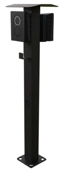 OnePole Doppelsäule mit Dach für Zaptec Go