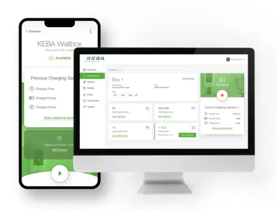 Bild von KEBA eMobility Portal