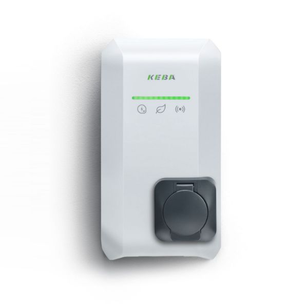 KEBA KeContact P40 Pro white, 22kW, Buchse, RFID-15118, MID